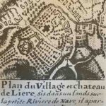 Plan de Lières en Artois Village château Maison de Béthune Saint Venant