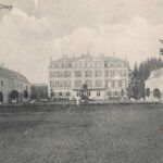 Château d'Ohey de face. Comte Prince de Béthune Maillen