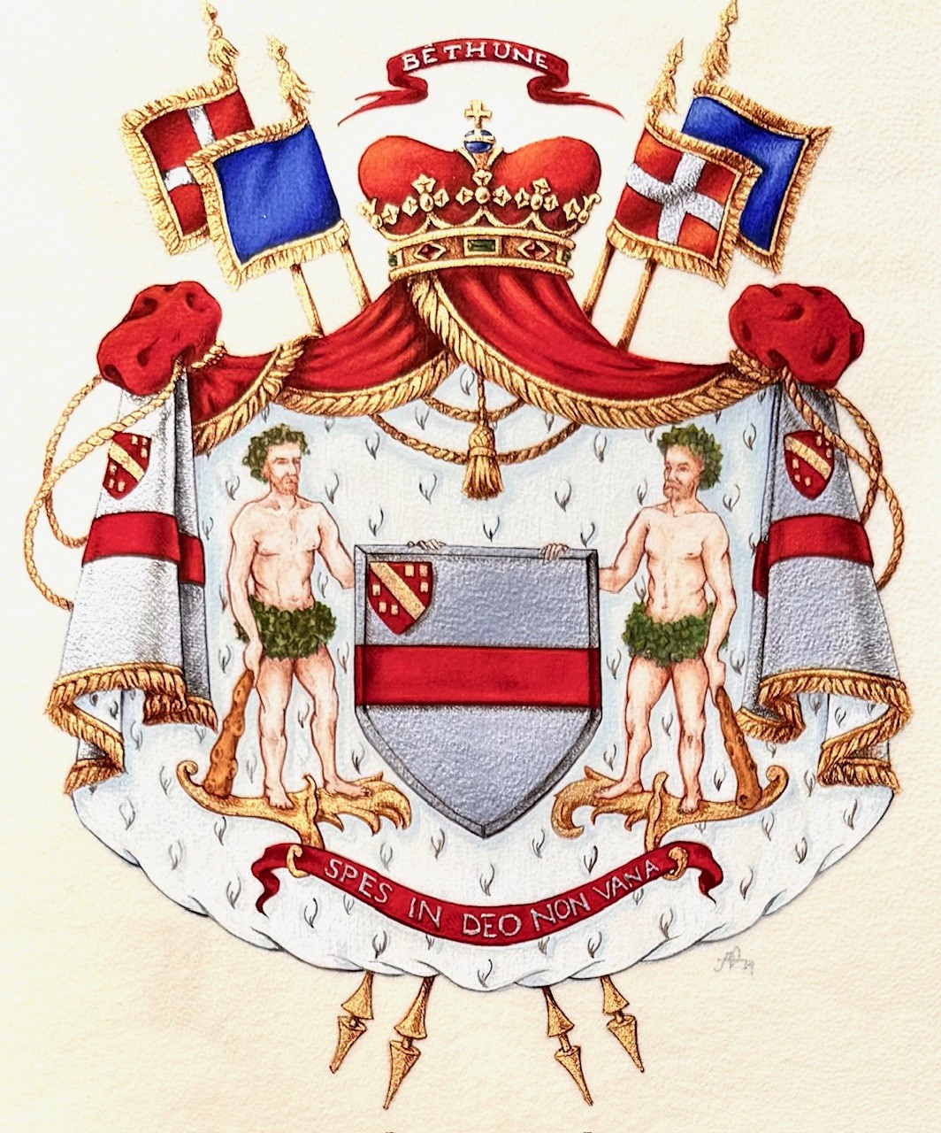 Armoiries famille Béthune Hesdigneul