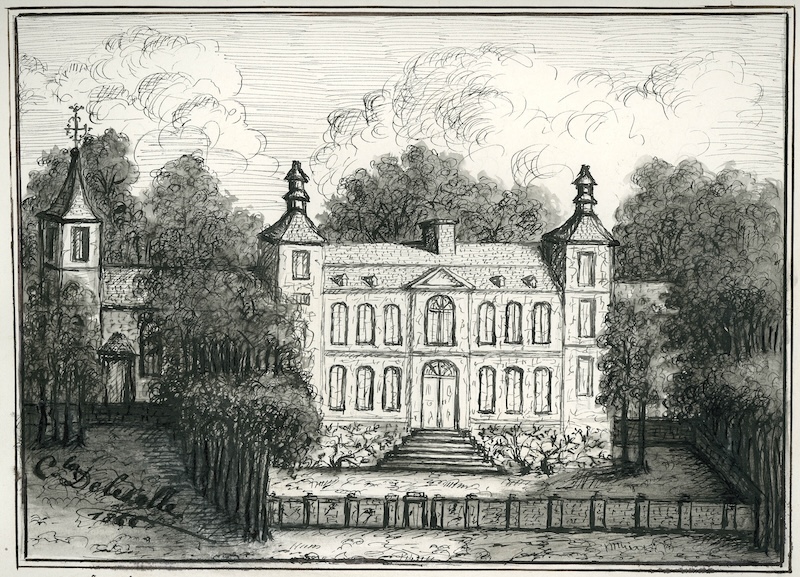 Le château d'Hesdigneul en 1866 Prince Marquis de Béthune